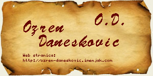 Ozren Danesković vizit kartica